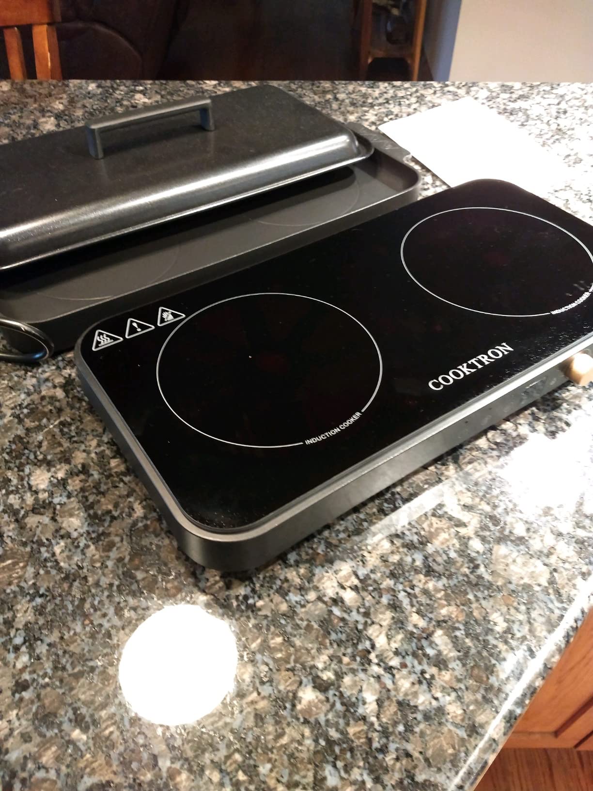 COOKTRON 2-in-1 induction cooktop and griddle customer photo
