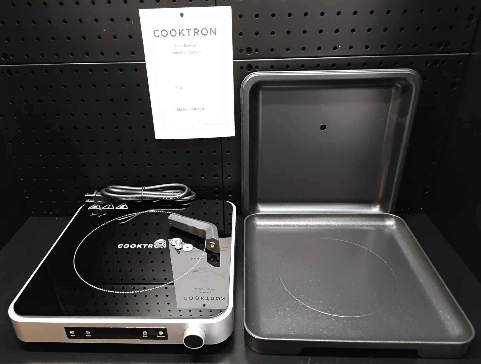 COOKTRON portable induction cooktop on countertop customer review